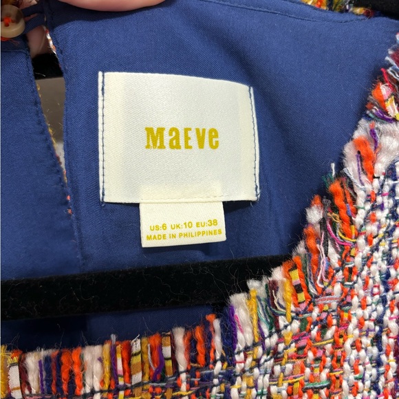 Anthropologie Maeve Two Piece Multicolor Tweed Skirt Set - Size 4/6 - Picture 4 of 11